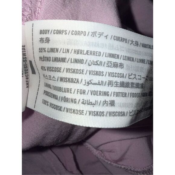 Abercrombie & Fitch Pink Linen Blend Halter Top Mini Dress Size S - Picture 7 of 12